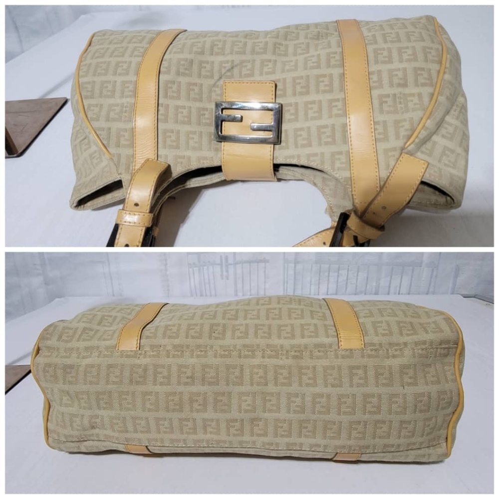 Authentic Fendi Zucca Shoulder Bag Brown/Beige - Picture 3 of 14
